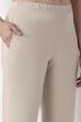 Black Cotton Lycra Fitted Pants image number 1