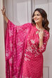 Berry Pink Rayon Straight Suit Set