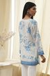 Off-White Printed Straight Short Kurta image number 3