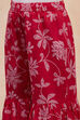 Orange Cotton Printed Tiered Kurta Set image number 2