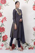 Blue Cotton Silk Straight Yarndyed Suit Set image number 6