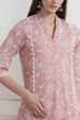 Blue Cotton Printed Straight Kurta image number 1