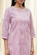 Yellow Cotton Printed Straight Kurta image number 1