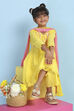 Yellow Cotton Solid A-Line Suit Set