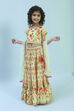 Lime Green Cotton Printed Lehenga Set image number 6