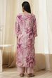 Green Modal Floral Printed Straight Kurta Set image number 4