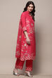Indigo Rayon Straight Suit Set image number 6