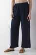 Green Solid Straight Palazzos image number 4
