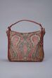 Tan Brown PU Structured Hobo Bag image number 2