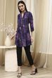 Olive Green Pleated Straight Short Kurta image number 2
