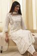 Red Cotton Foil Printed Kalidar Suit Set image number 0
