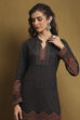 Teal Polyester Straight Suit Set image number 1