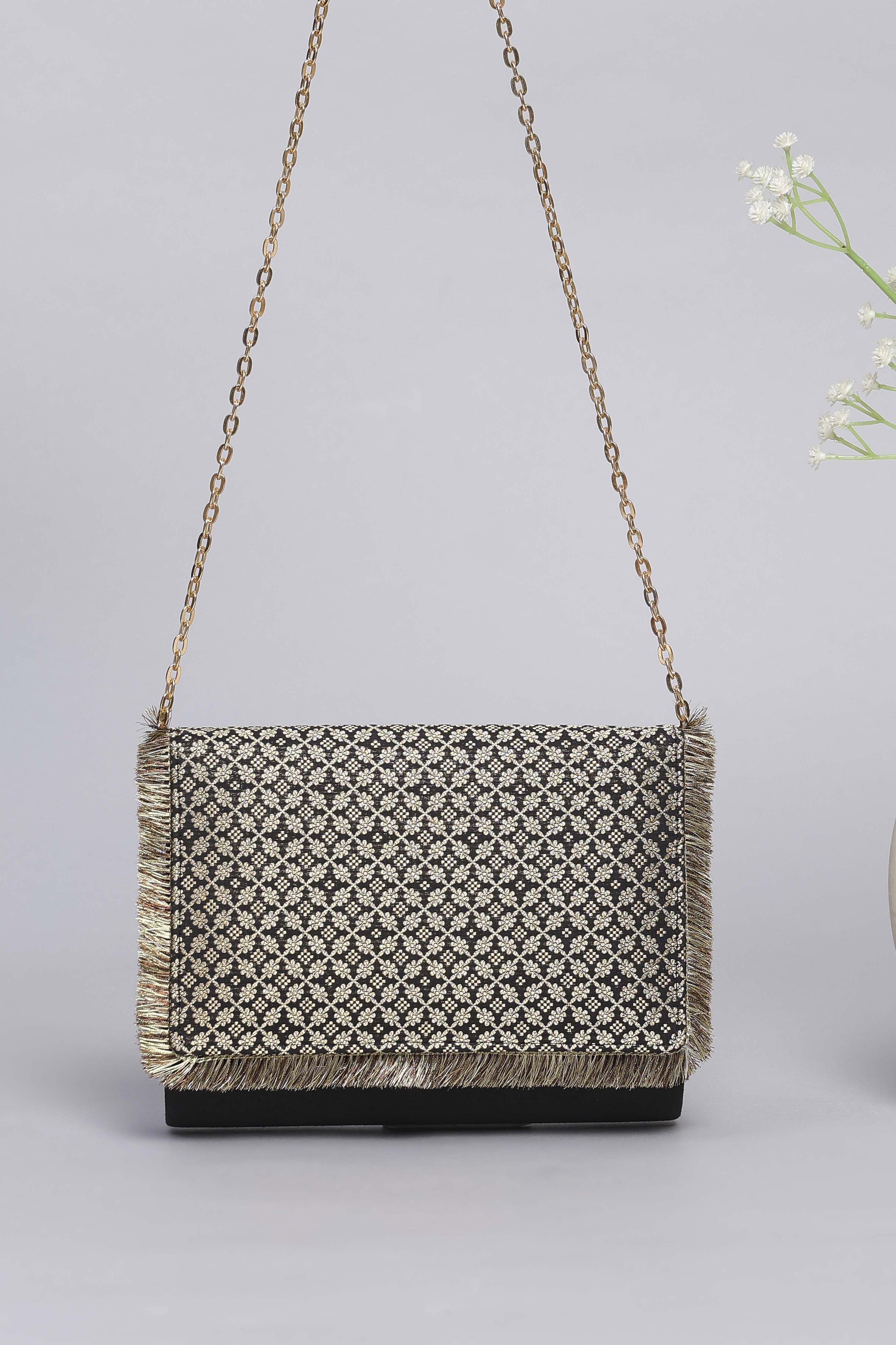 Black Polycotton Clutch image number 2