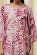 Green Modal Floral Printed Straight Kurta Set image number 1