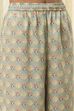 Sage Green Pure Cotton Floral Kalidar Suit Set image number 2