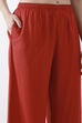 Green Solid Straight Palazzos image number 1