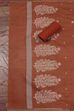 Pink Cotton Jamdani Unstitched Suit Set image number 3