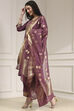 Old Rose Solid Straight Suit Set image number 3