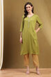Burnt Orange Solid Regular Fit Straight Kurta image number 5