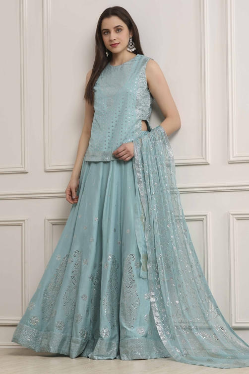 Printed Lehenga Set