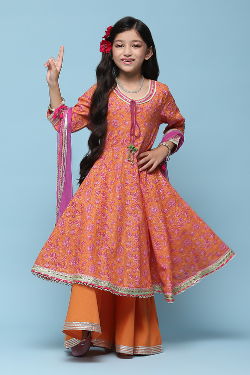 Gathered Suit Set for Girls