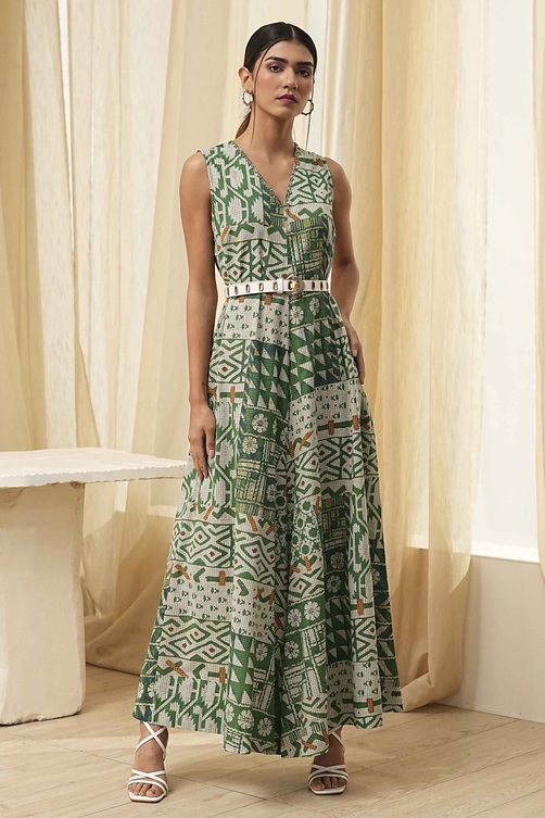 Printed Flared Jumpsuit