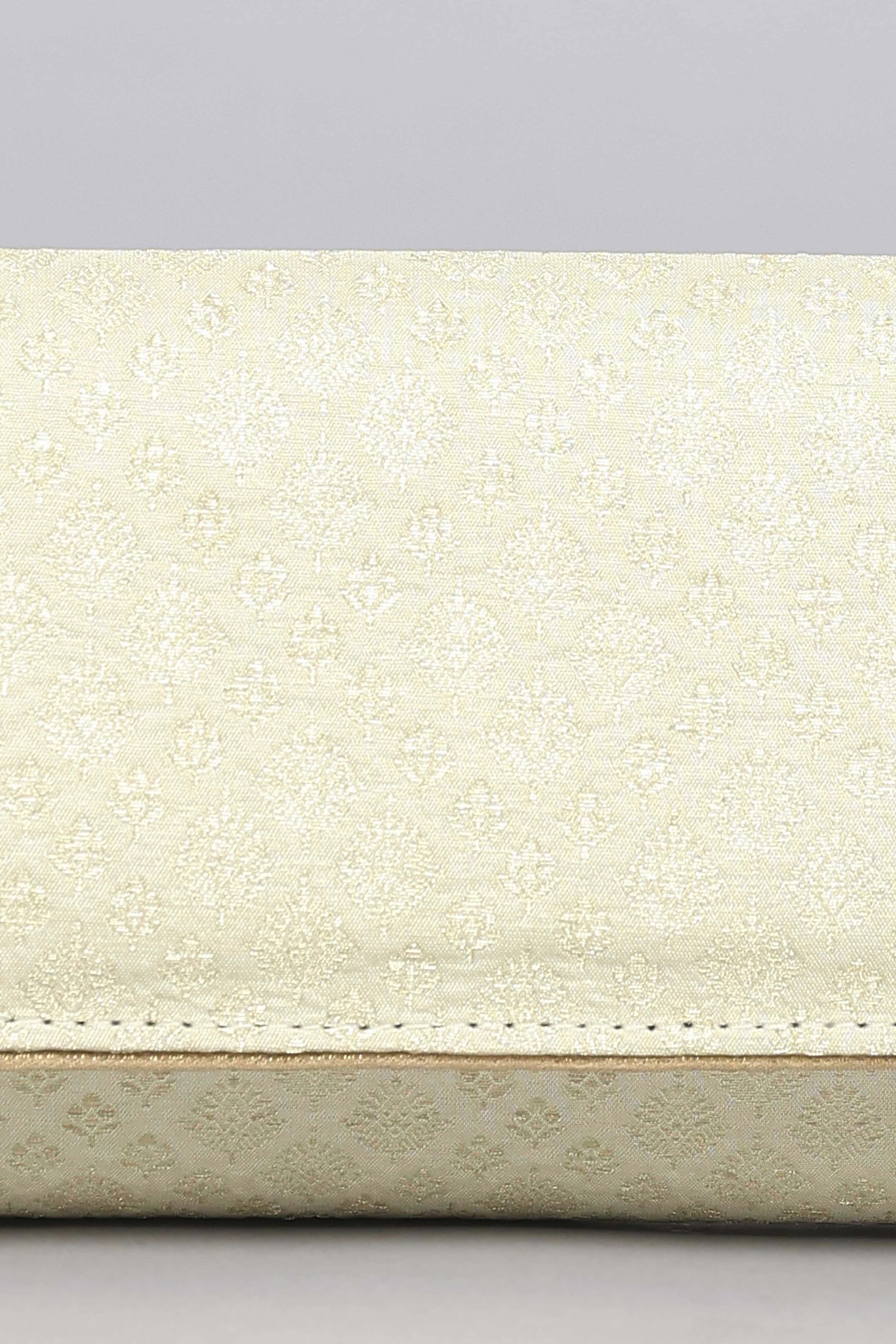 Ivory Polycotton Clutch image number 1