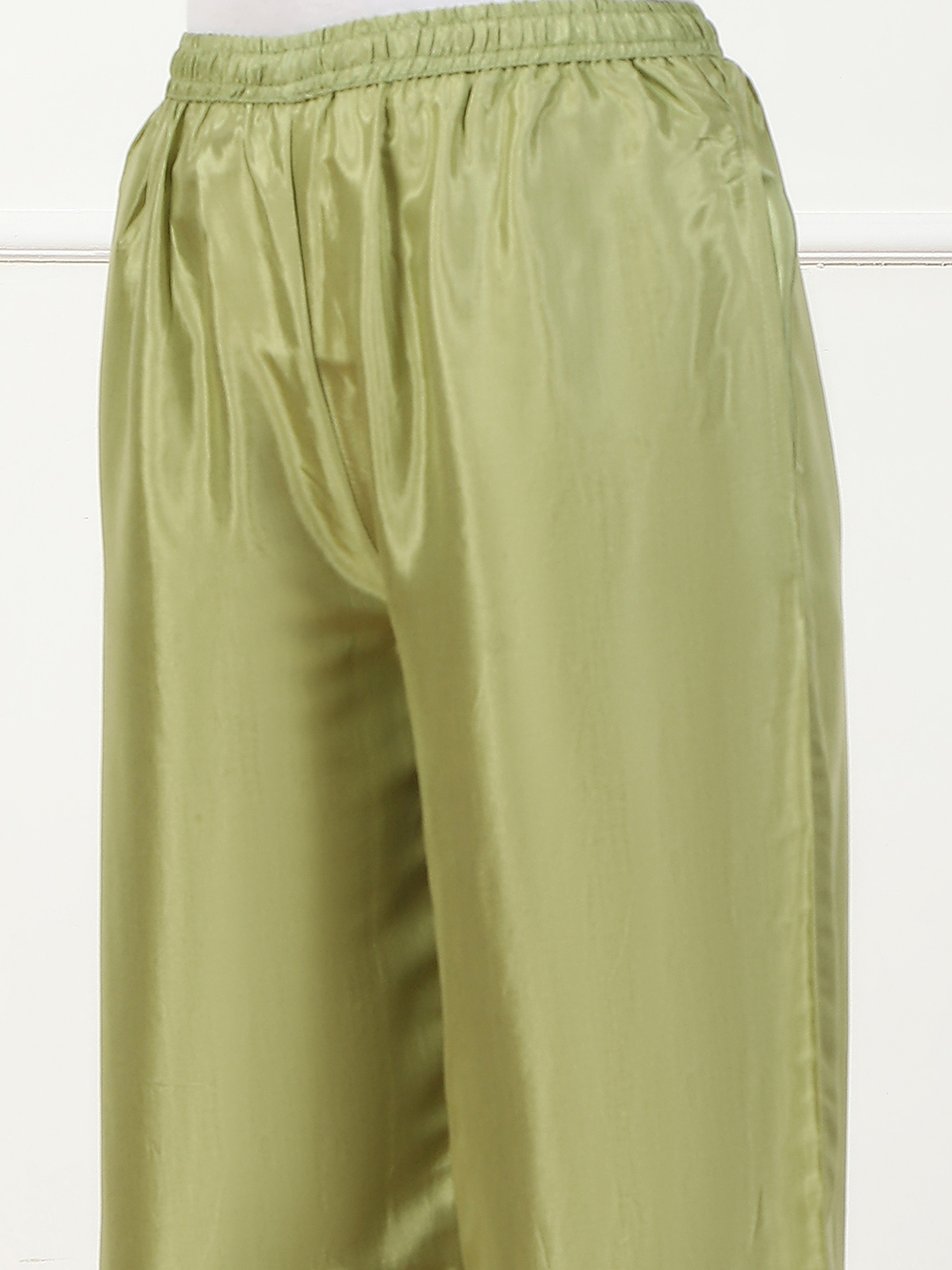Mint Green Shantoon Straight Palazzo image number 1