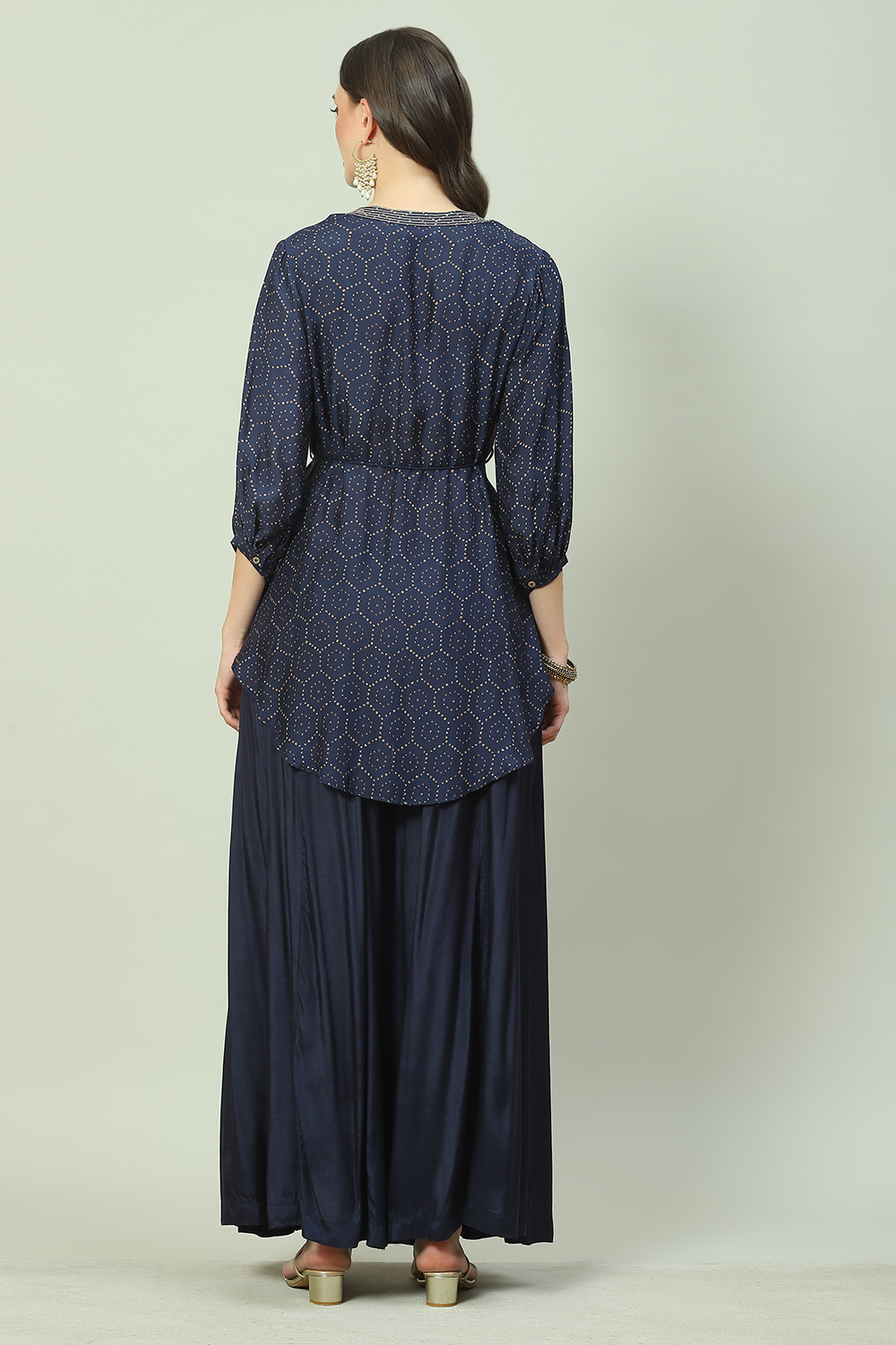 Navy LIVA Co-ord Set image number 4
