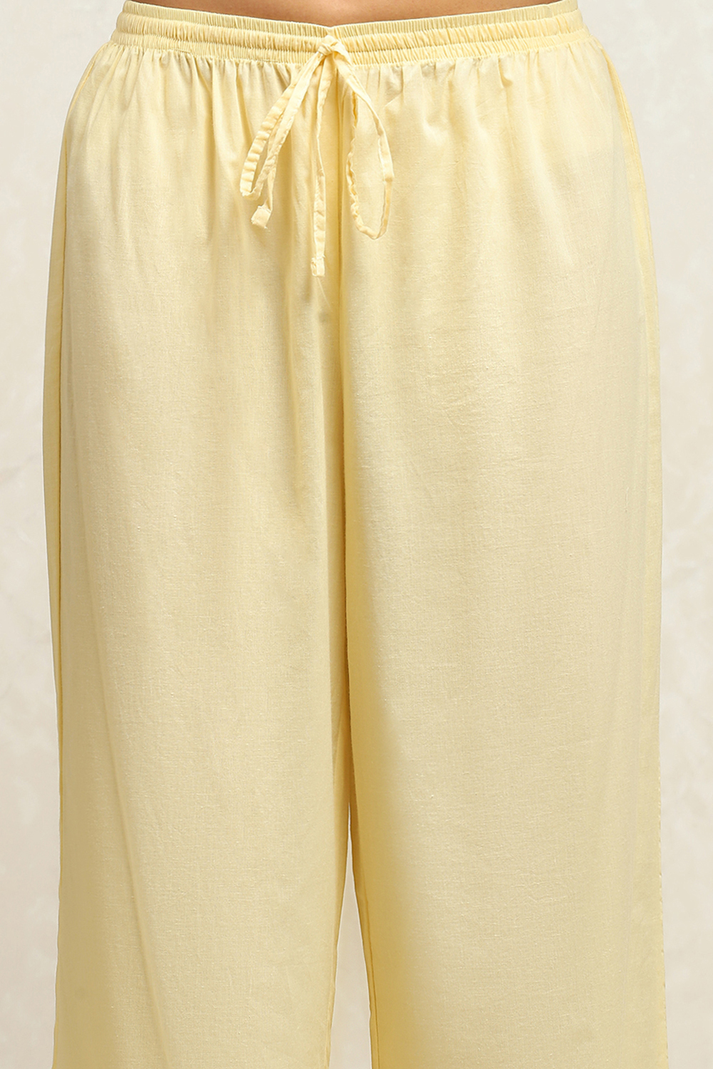 Ecru and Rust Cotton Printed Anarkali Kurta Set image number 2