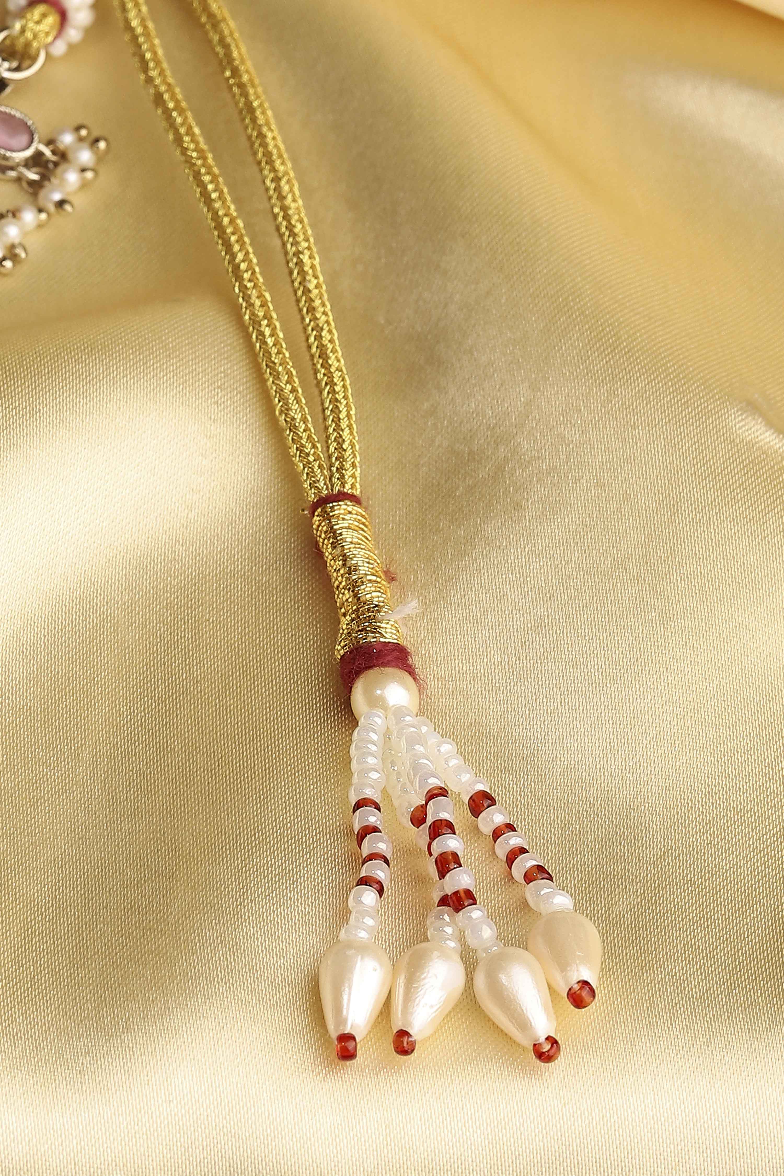 Light Pink Alloy Necklace Set image number 4
