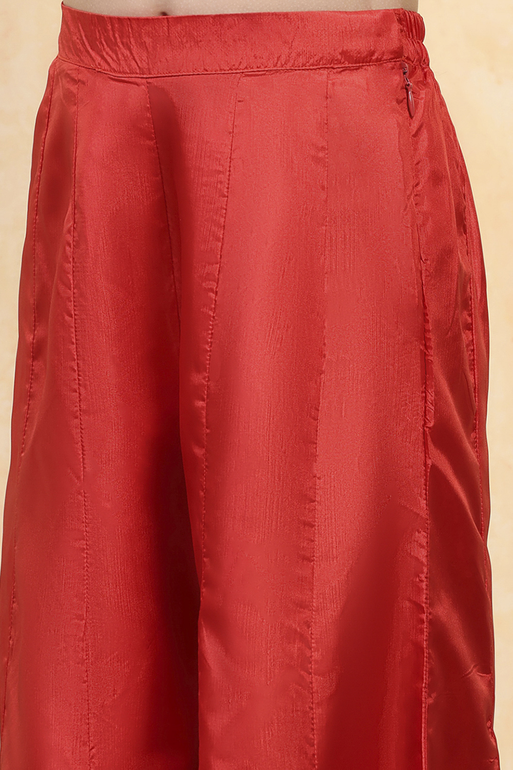 Pink Brocade Yarndyed Fitted 3 Piece Set image number 2