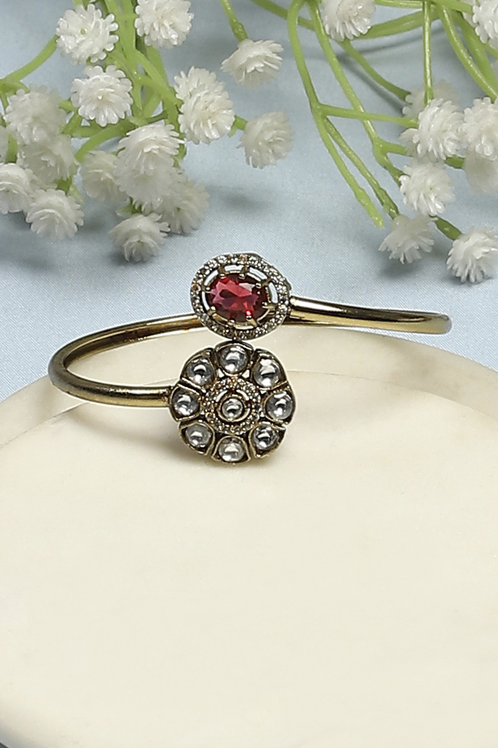 Red Brass Bracelet image number 0